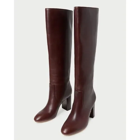 Loeffler Randall Goldy Espresso Tall Boot Size 8.5 $695 - Picture 3 of 13